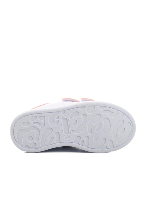 White-Pink Velcro Unisex Kids Sneaker BN-31805 P