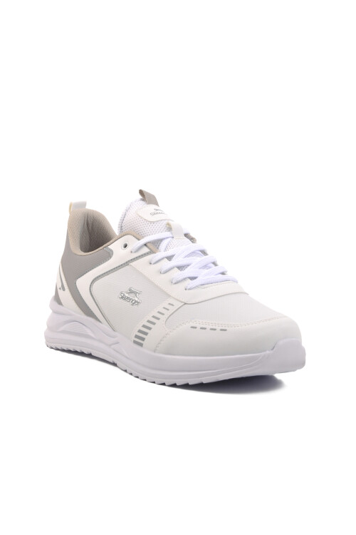 White Large Size Mens Sneakers Golden M