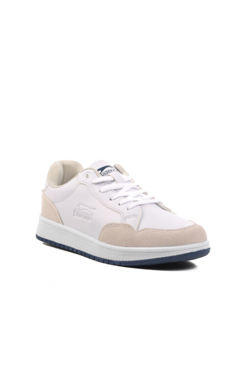 White Unisex Sneakers Pair G