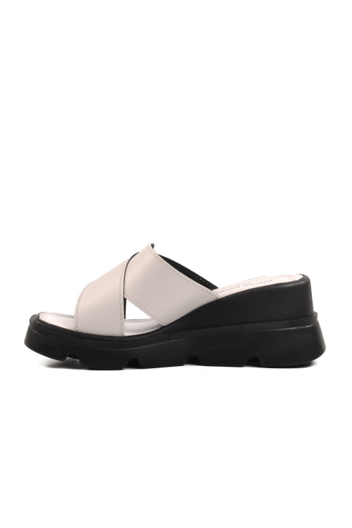 White High Sole Womens Slippers PC-7535 Z