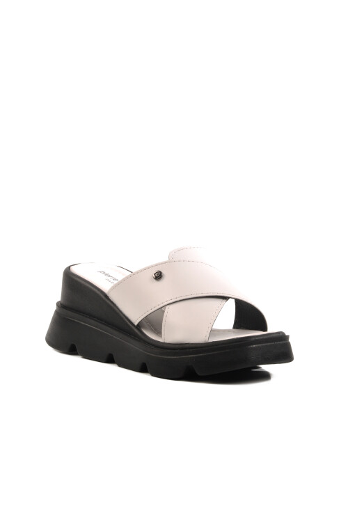 White High Sole Womens Slippers PC-7535 Z