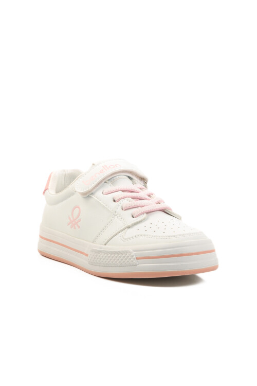 White Powder Velcro Childrens Sports Shoes BNI-10024 F