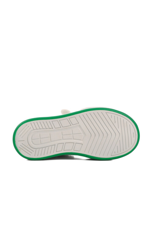 White Green Velcro Childrens Sports Shoes BNI-10029 P