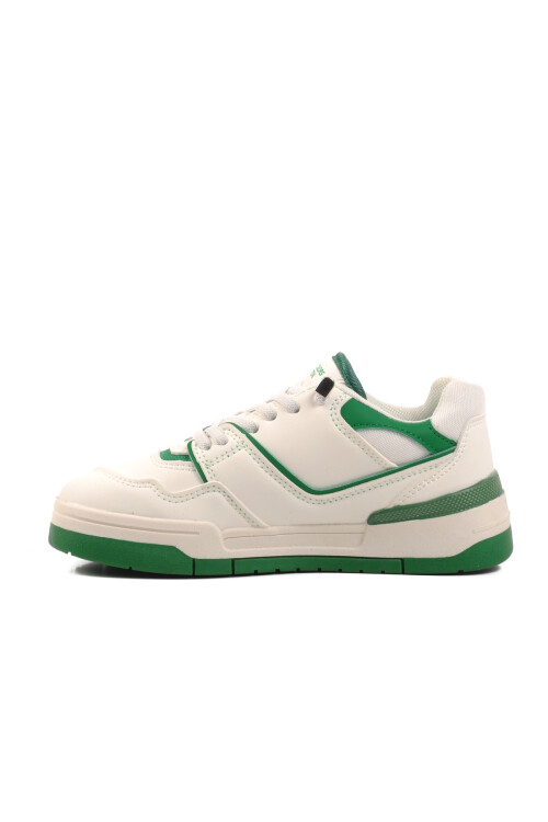 White Green Kids Sports Shoes BNI-10082 F