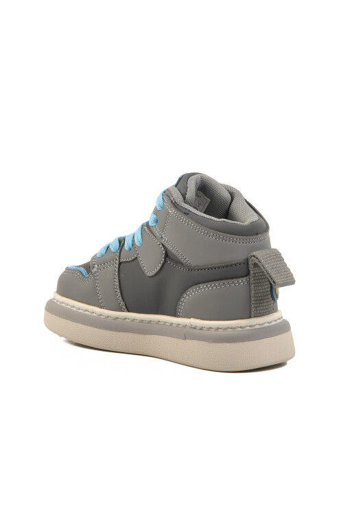 Gray Ankle-Length Kids Sports Shoes BNI-11091 P