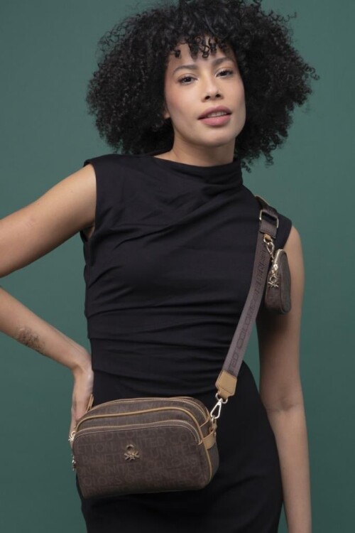 حقيبة كتف نسائية بلون بني جمل BNT-1292