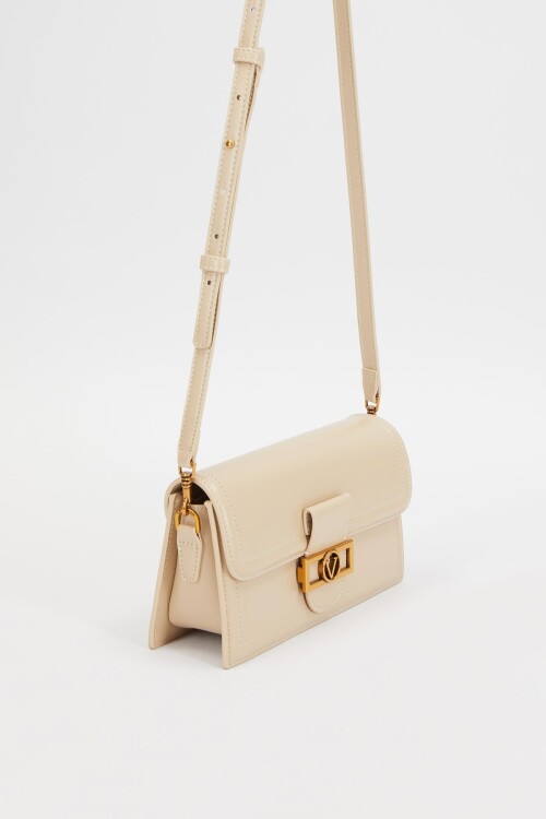 حقيبة يد وكتف نسائية كريمية 930239