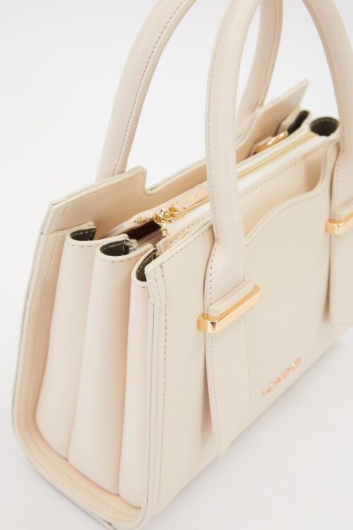 حقيبة يد وكتف نسائية كريمية 930284