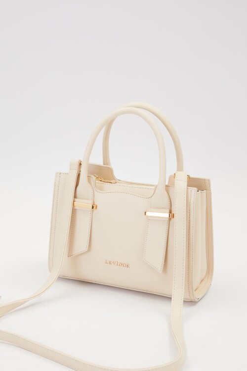 حقيبة يد وكتف نسائية كريمية 930284