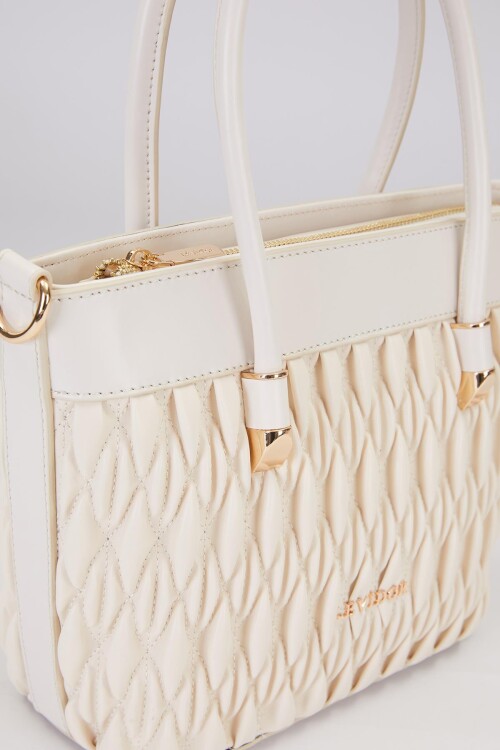 LevidorKrem Kadın El ve Omuz Çantası 930492