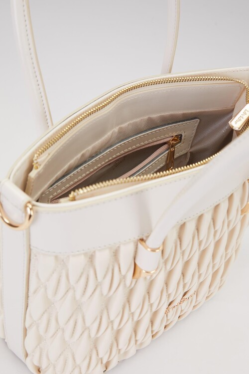 LevidorKrem Kadın El ve Omuz Çantası 930492