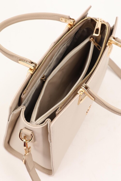 Cream-Mink Womens Hand and Shoulder Bag 930172