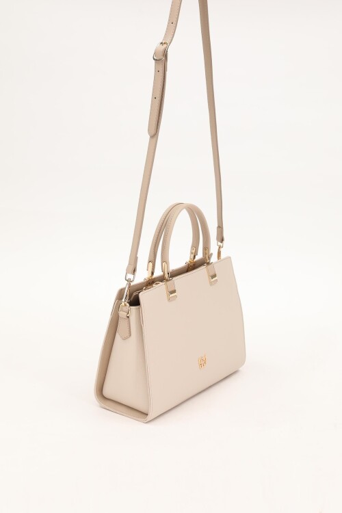 Cream-Mink Womens Hand and Shoulder Bag 930172