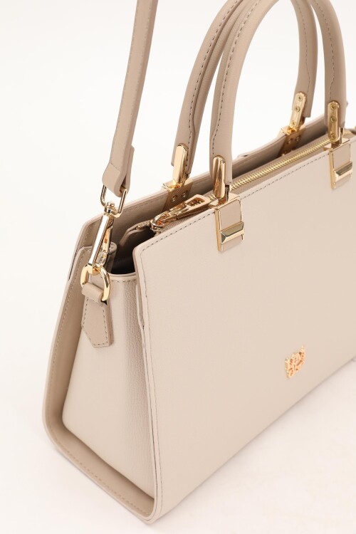 Cream-Mink Womens Hand and Shoulder Bag 930172