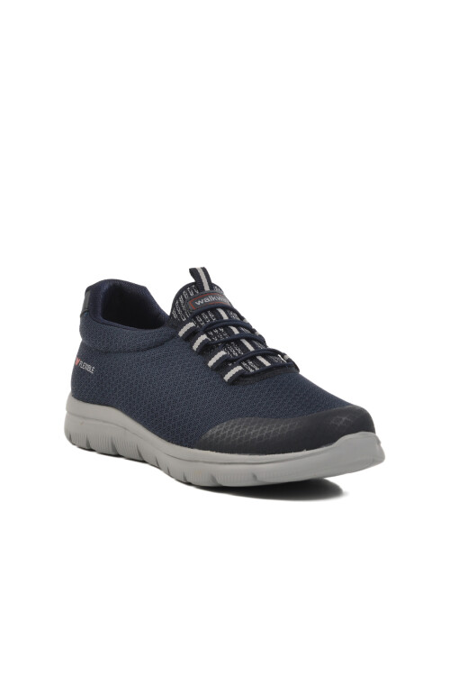 Navy Blue Knit Lightweight Mens Sneakers Flexible II M