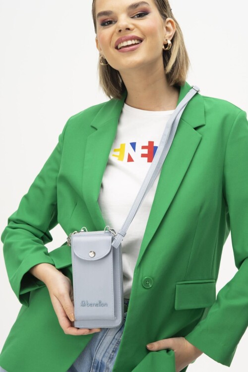 Blue Shoulder Strap Womens Wallet/Bag BNT-1213