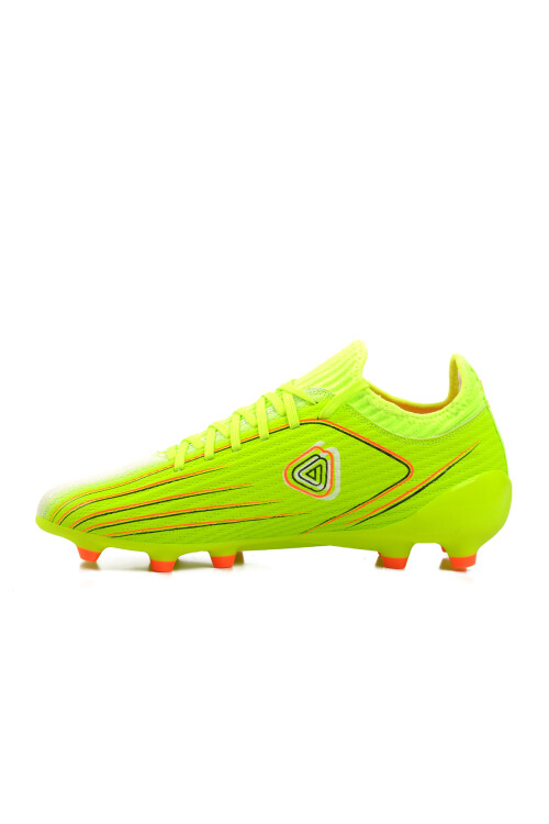 Neon Yellow Mens Lace-Up Ankle Cleats MK-242-137 M