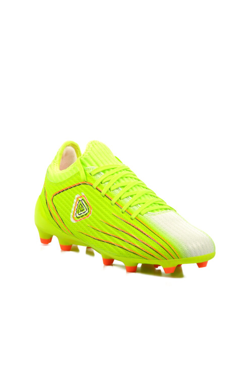 Neon Yellow Mens Lace-Up Ankle Cleats MK-242-137 M