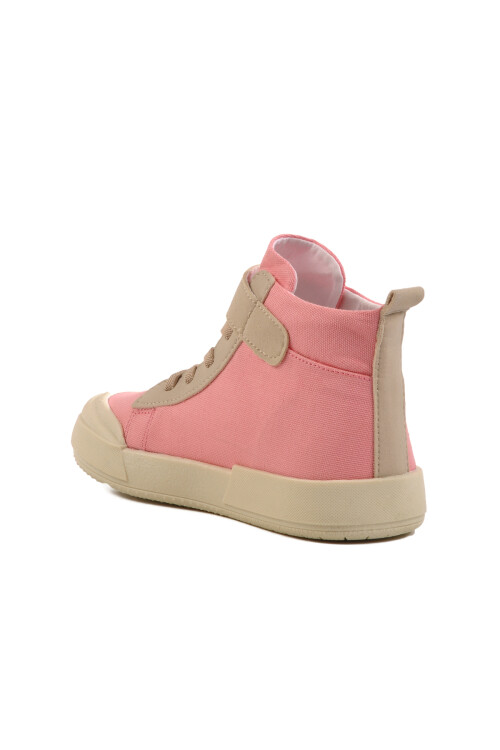 Powder Velcro Ankle Childrens Sneakers 7465 F