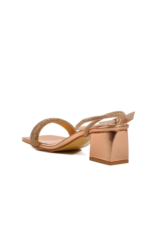 Rose Stone Ankle Strap Womens Evening Shoes PC-54670 Z