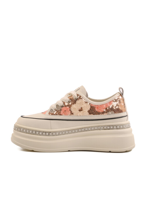 Sarı Yüksek Taban Kadın Sneaker 25Y423-6 Z