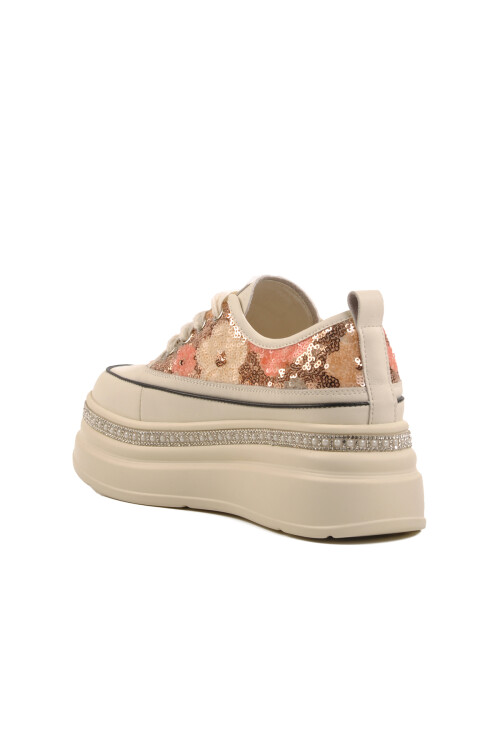 Sarı Yüksek Taban Kadın Sneaker 25Y423-6 Z