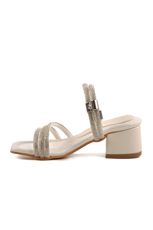 Mother of Pearl Stone Girls Sandals 016 P