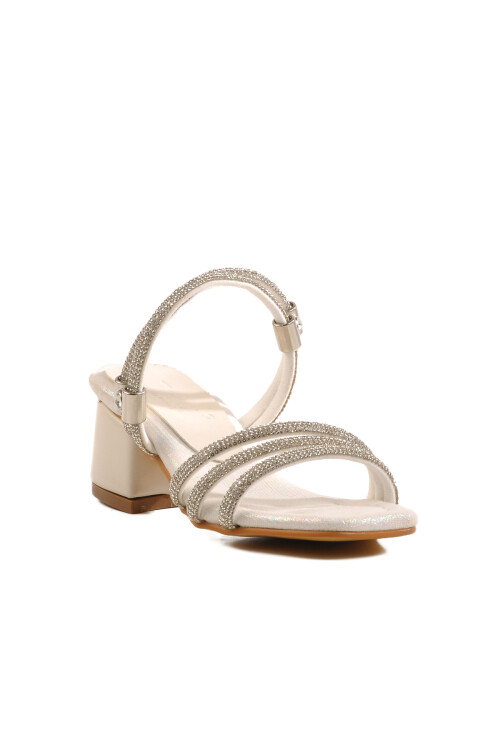 Mother of Pearl Stone Girls Sandals 016 P