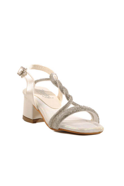 Mother of Pearl Stone Girls Sandals 07 P