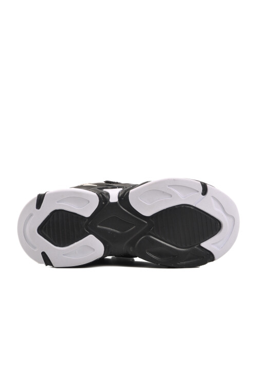 Black and White Velcro Childrens Sports Shoes BNI-11033 F