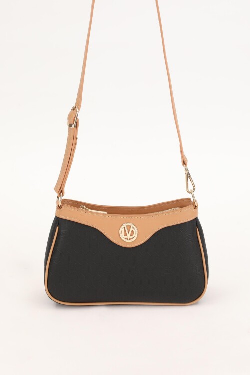 Black-Camel Womens Shoulder Bag 930210