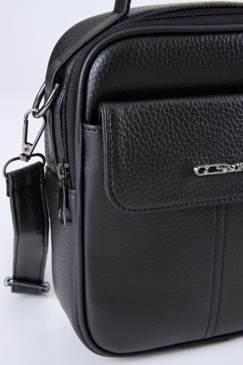 Black Mens Hand and Shoulder Bag 31498