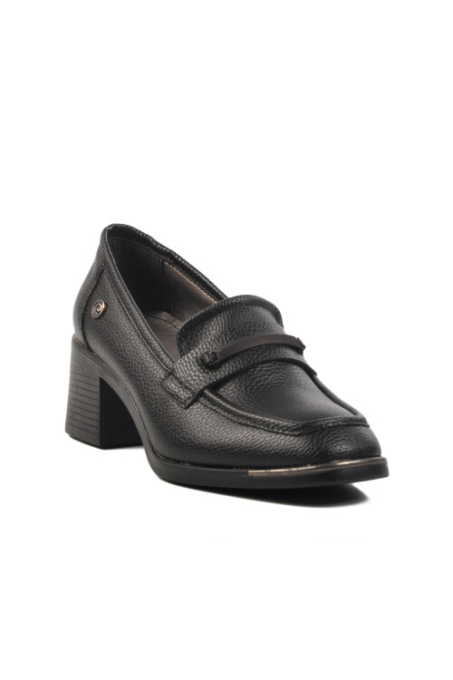 حذاء نسائي كلاسيكي بكعب أسود PC-54355 Z