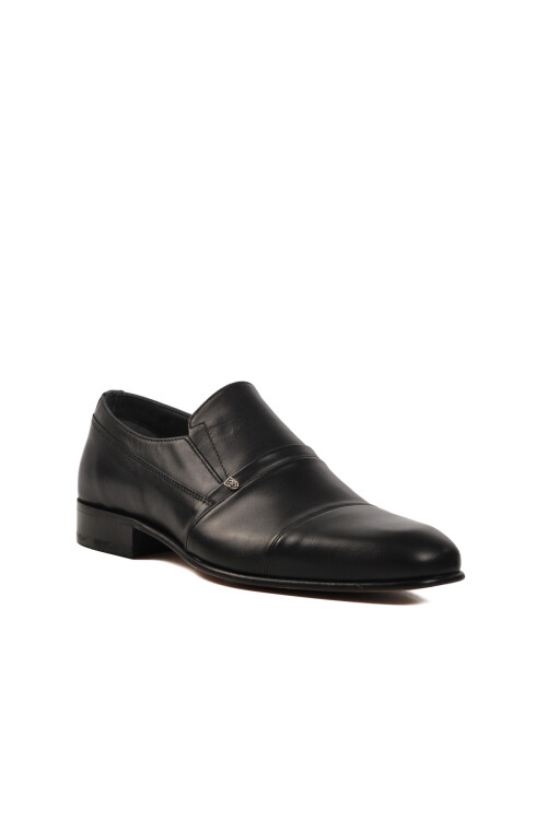 Black Genuine Leather Mens Classic Shoes 02537 M