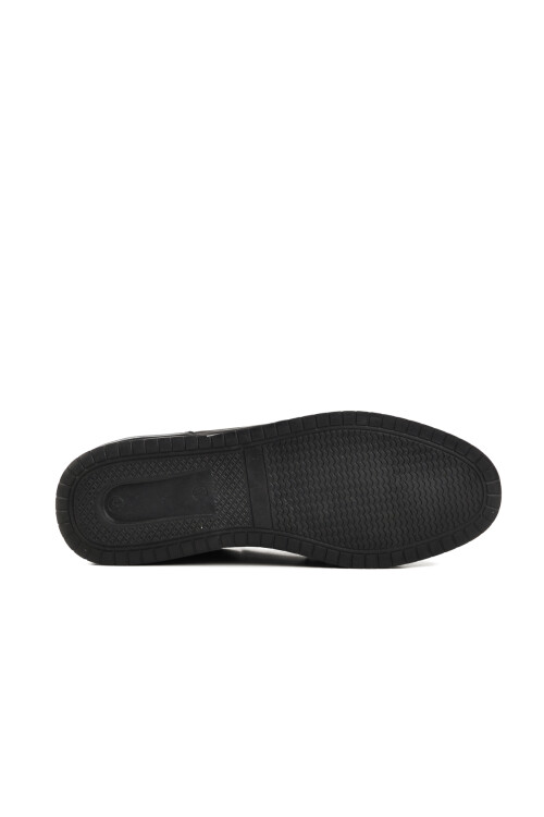 Black Genuine Leather Mens Casual Shoes 5Y2064-R176 M