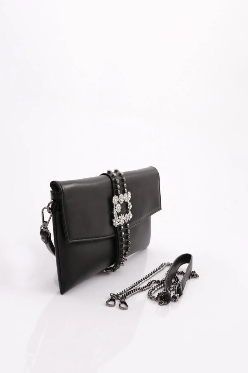 حقيبة يد وحقيبة كتف نسائية سوداء 17383