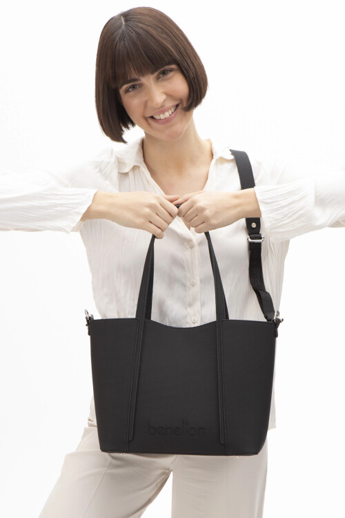 حقيبة كتف نسائية سوداء BNT-1586