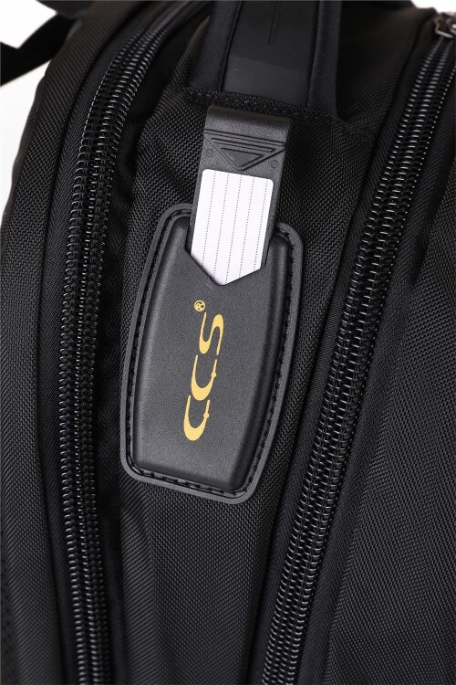 Black Unisex Camping and Travel Backpack 51248