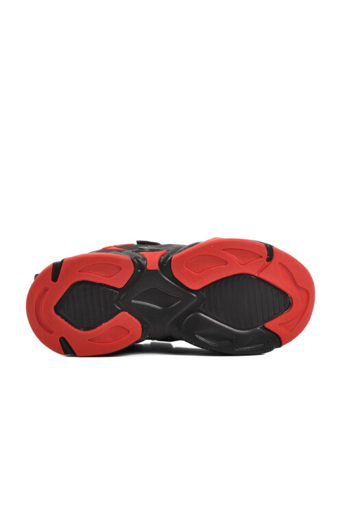 Black Red Velcro Childrens Sports Shoes BNI-11033 F