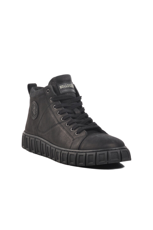 BulldozerSiyah Nubuk Hakiki Deri Erkek Bot 240023 M