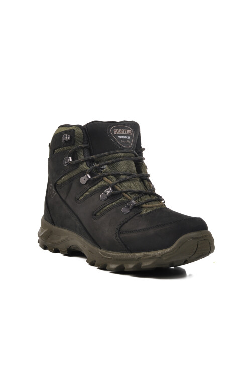 Black Nubuck-Khaki Waterproof Mens Outdoor Boots M5558 M