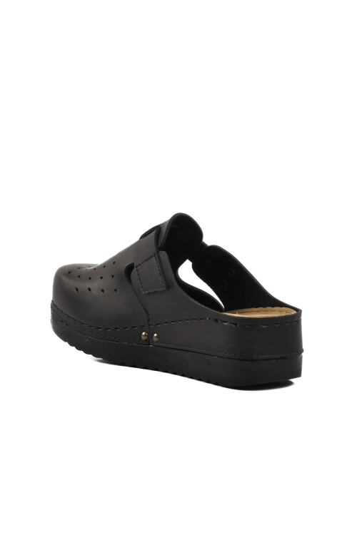 AyakmodBlack Anatomical Unisex Sabo Slippers 07-008 G