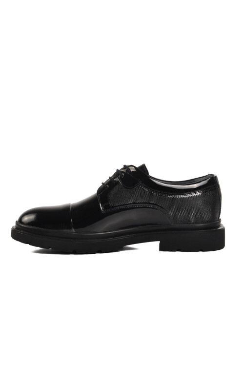 Black Patent Leather Genuine Leather Mens Classic Shoes 015 M