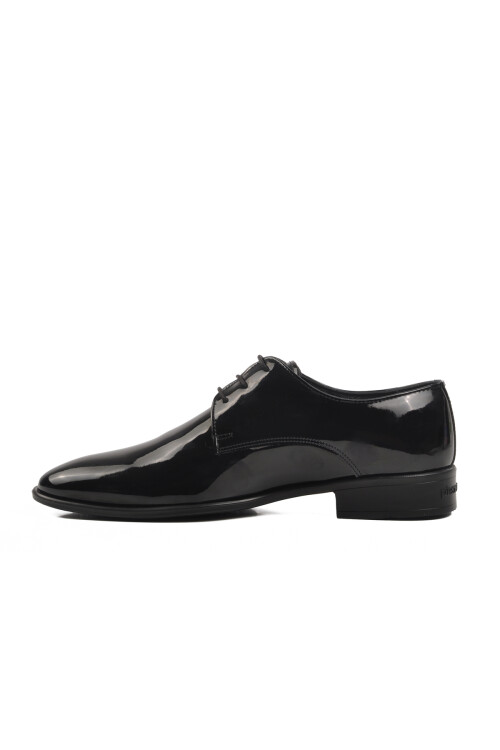 Black Patent Leather Genuine Leather Mens Classic Shoes 7030 M