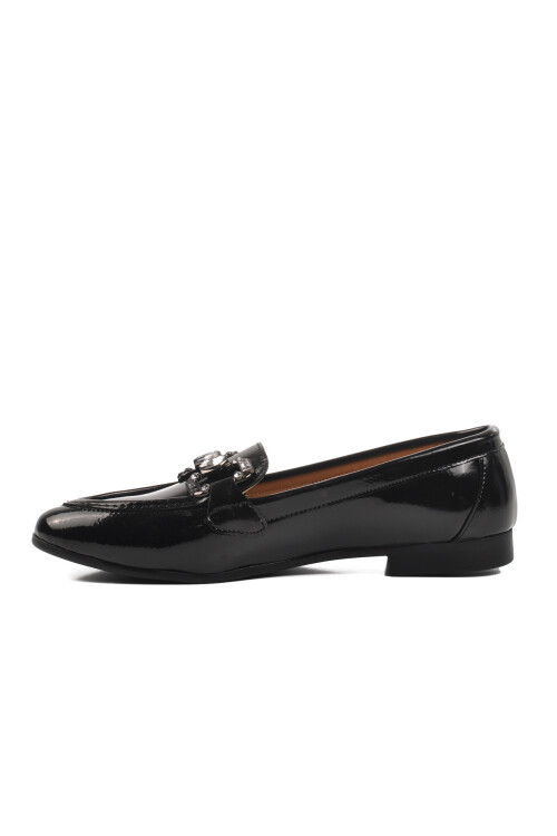 Black Patent Leather Womens Ballerinas 572421 Z