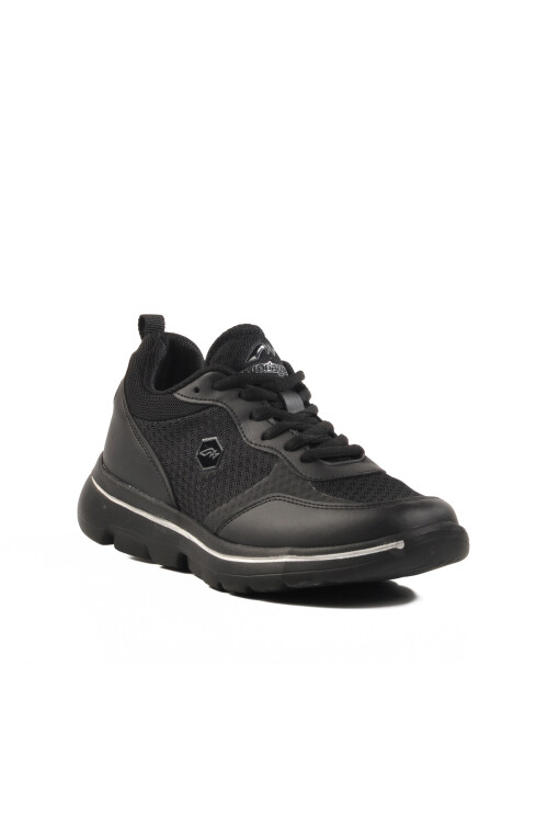Black Mesh Lightweight Unisex Sneakers Z-5496 G
