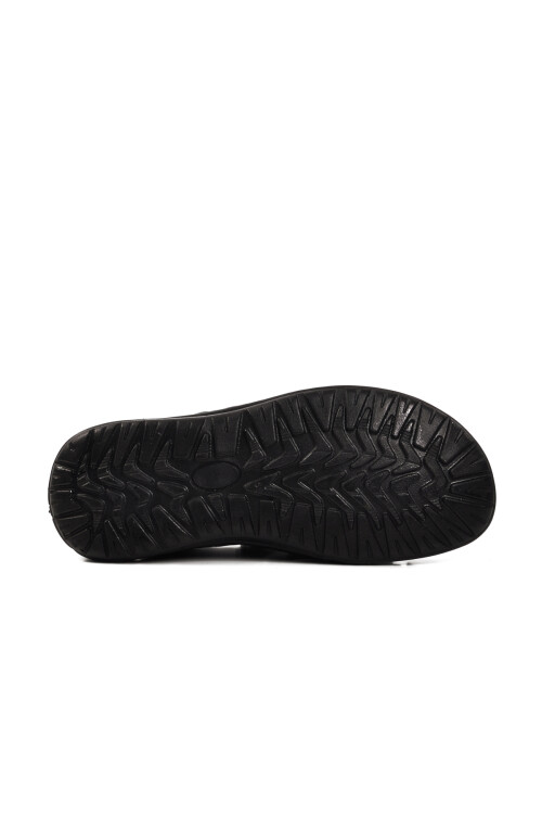 Black Velcro Mens Sandals 476424 M