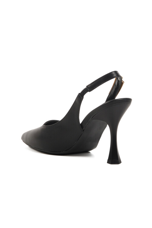 Black Thin Heeled Womens Evening Shoes 248186 Z