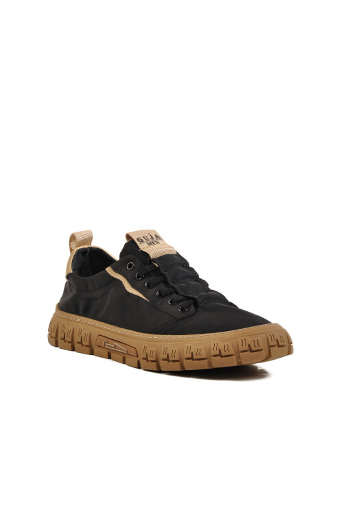 Black Light Textile Mens Casual Shoes 25Y518 M