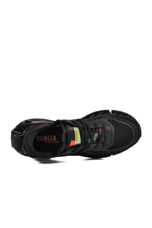 Black Mesh Breathable Memory Foam Mens Sneaker Bright M